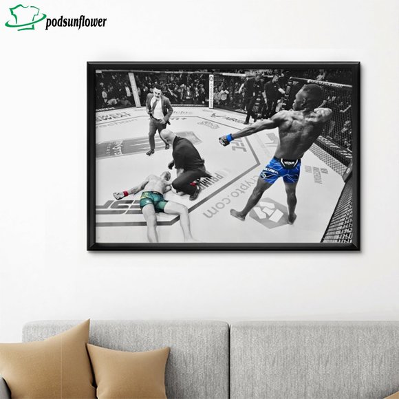 Israel 'Stylebender' Adesanya vs Alex 'Poatan' Pereira 2 KO Art Poster - Picture 1 of 1